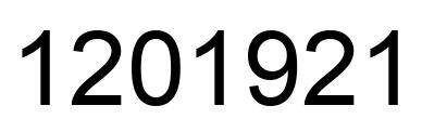 Number 1201921 black image