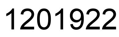 Number 1201922 black image