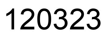 Number 120323 black image