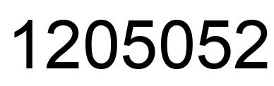 Número 1205052 imagen negro