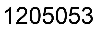 Número 1205053 imagen negro