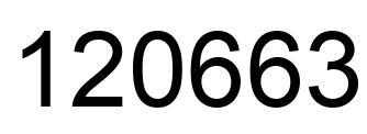 Número 120663 imagen negro