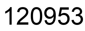 Número 120953 imagen negro