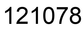 Número 121078 imagen negro