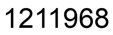 Number 1211968 black image