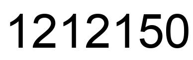Number 1212150 black image