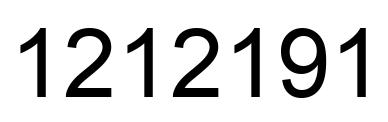 Número 1212191 imagen negro