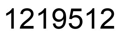 Número 1219512 imagen negro