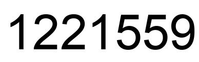 Número 1221559 imagen negro