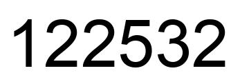 Número 122532 imagen negro