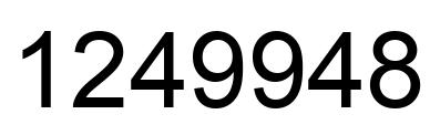 Número 1249948 imagen negro
