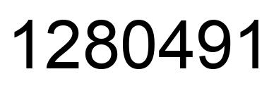 Number 1280491 black image