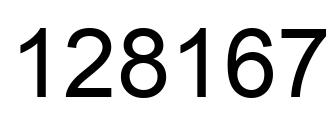 Number 128167 black image