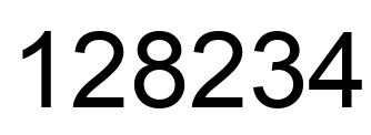 Número 128234 imagen negro