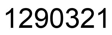 Number 1290321 black image