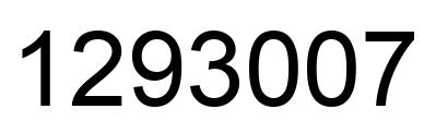 Número 1293007 imagen negro