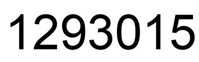 Número 1293015 imagen negro