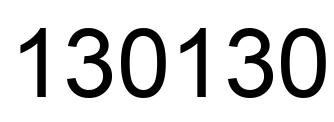 Número 130130 imagen negro