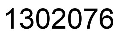 Number 1302076 black image