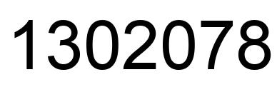 Number 1302078 black image