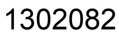 Number 1302082 black image