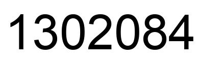 Number 1302084 black image