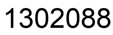 Number 1302088 black image