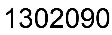 Number 1302090 black image