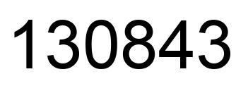 Número 130843 imagen negro