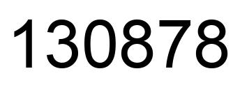 Número 130878 imagen negro
