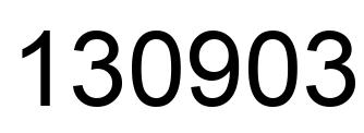 Number 130903 black image