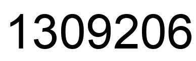 Number 1309206 black image