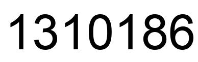 Number 1310186 black image