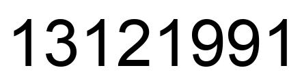 Número 13121991 imagen negro