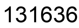 Número 131636 imagen negro