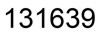 Número 131639 imagen negro
