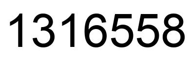 Número 1316558 imagen negro