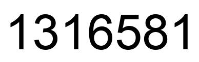 Número 1316581 imagen negro