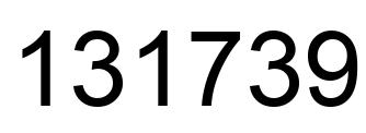 Número 131739 imagen negro