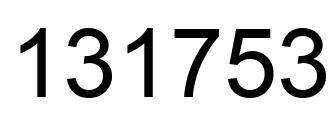 Número 131753 imagen negro