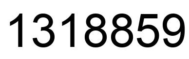 Número 1318859 imagen negro