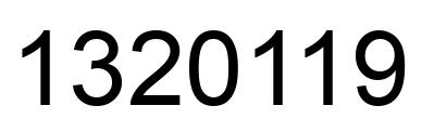 Número 1320119 imagen negro