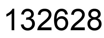 Número 132628 imagen negro