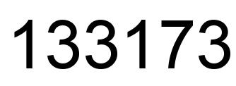 Número 133173 imagen negro