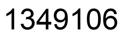 Número 1349106 imagen negro