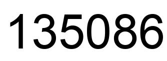 Número 135086 imagen negro