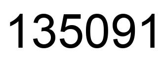 Número 135091 imagen negro