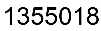 Number 1355018 black image