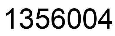 Número 1356004 imagen negro