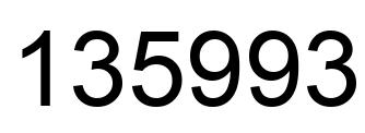 Número 135993 imagen negro